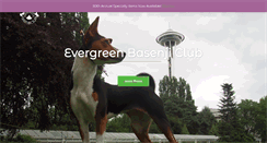 Desktop Screenshot of evergreenbasenjiclub.org